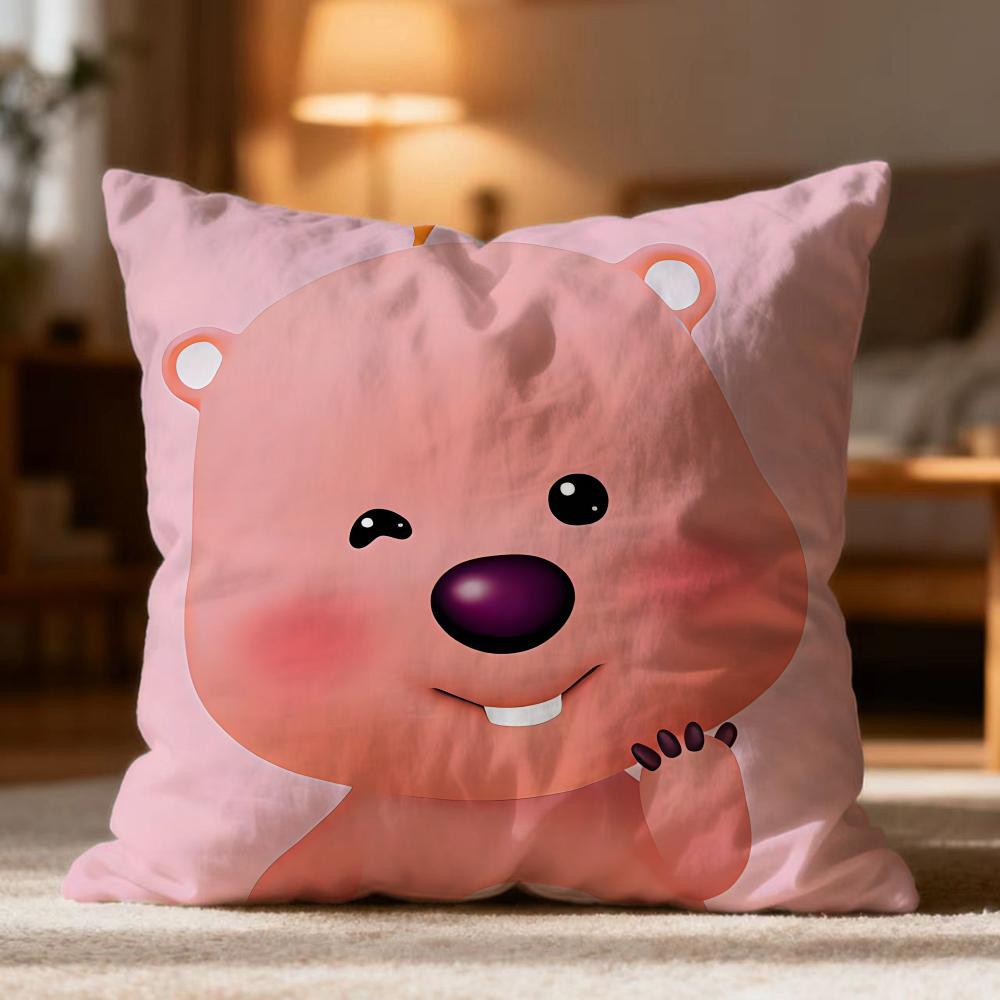 Hot LLoopyew Cushion Cover Soft Washable Pillow Case Multi-Scene for Couch Bed Travel Office Use