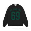 Mens Oversized Streetwear Hoodie With Bold Letter Print Cotton Sweatshirt Winter Casual Top