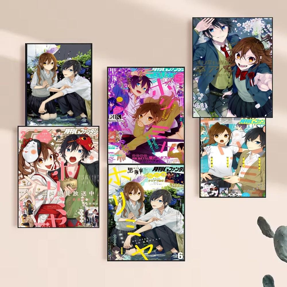 1pc Hot Anime Figure Horimiya Aesthetics Manga Cover Poster HD Posters Home Room Bar Cafe Decor Art Wall Painting Picture