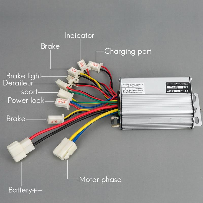 Controller per Bicicletta Elettrica 36V 48V 800W 1000W 30A CC a Spazzole Per E-Bike Scooter Skateboard Parte Adatta Batteria Motore Parte Motore