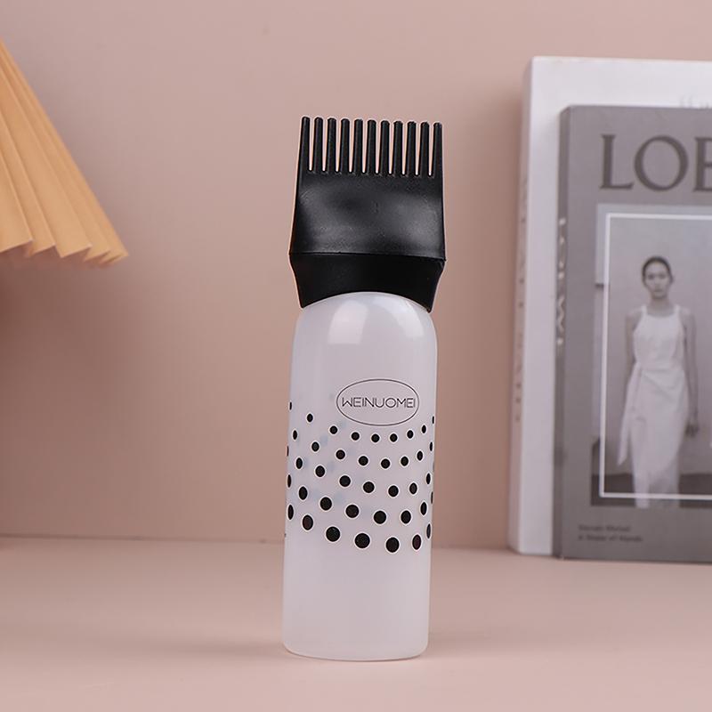 170Ml Hair Oil Applicator Bottle Hairdressing Shampoo Bottle Hair Dye Refillable Bottle Hair Coloring Hairdressing Styling Tools