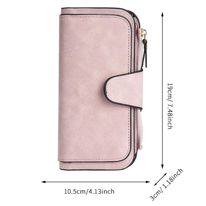 Multicolor Snap Closure Women's Wallet: Coin Purse & Phone Bag with Card Slots