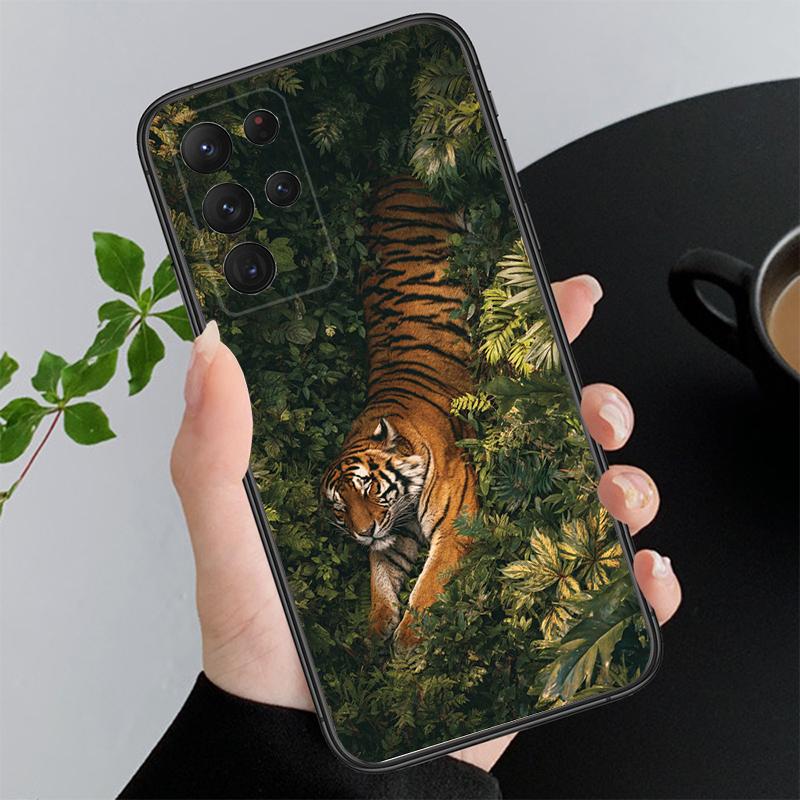 Handyhülle für Samsung A55 A16 A56 A36 A35 A15 A53 A54 A33 A34 A25 A05S A52 A52S A14 A26 A71 Tiger Kunst