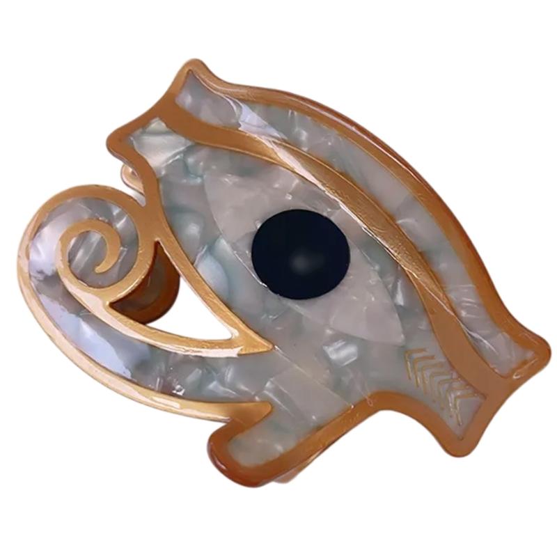 Acetate Pharaoh Hair Claw Clip with Egyptian Lookings Nonslip Claw Clip For Women Cultural Event Gathering