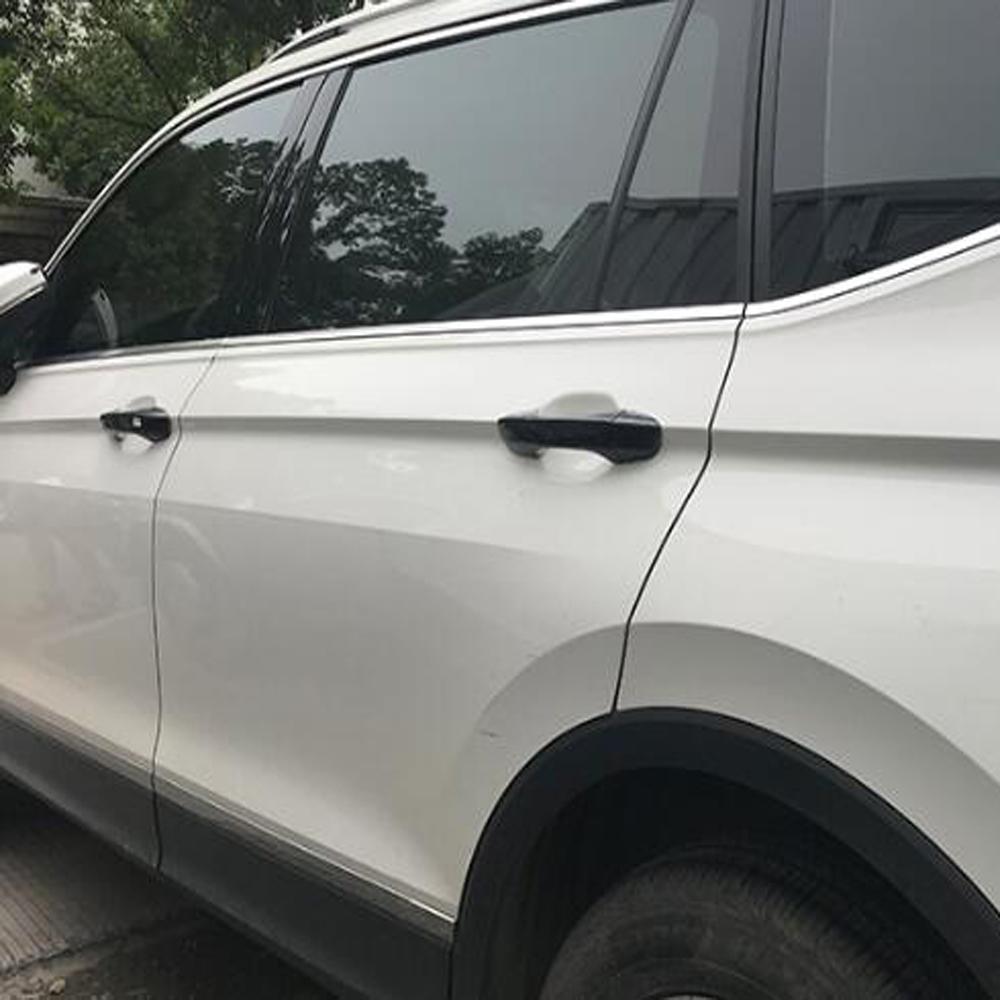 For VW Volkswagen Tiguan 2017 2018  MK2 ABS Carbon Fiber Side Door Handle Cover Trim Auto Accessories