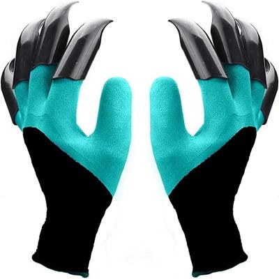 Gardening Gloves with Claws Digging Planting Protective Latex Gloves Durable Waterproof Prick-proof Permeable Home Labor Gloves Pruning Worker Tools