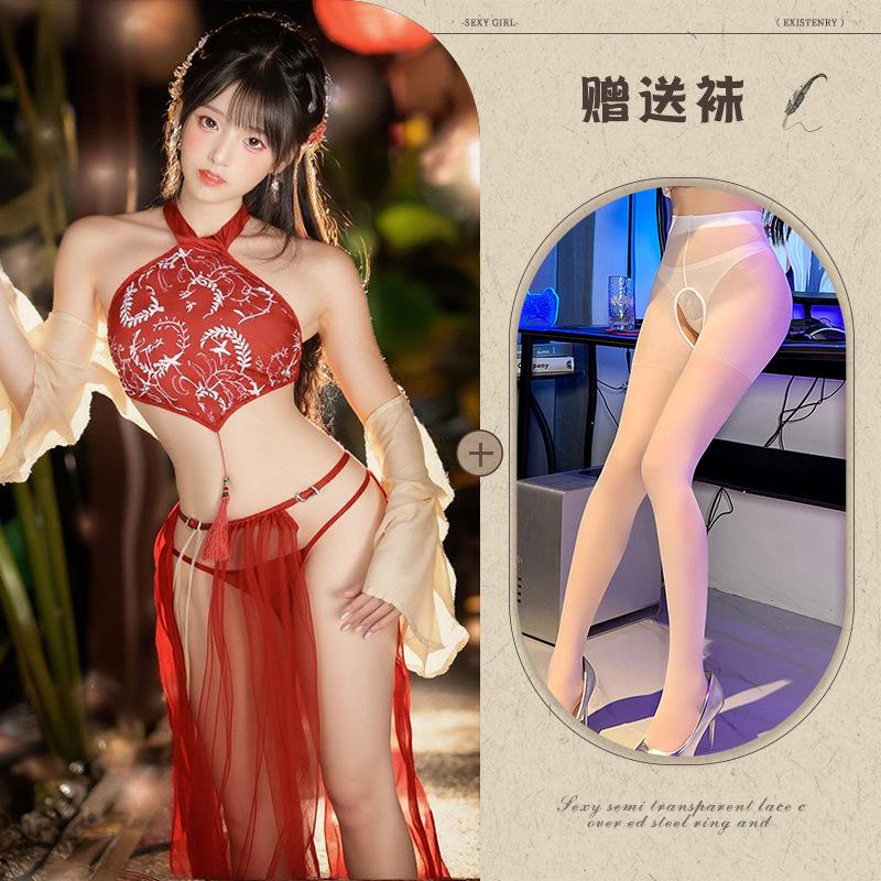Ancient Fairy Hanfu Sexy Pure Passion Sex Products Belly Pocket Women's Sex Underwear