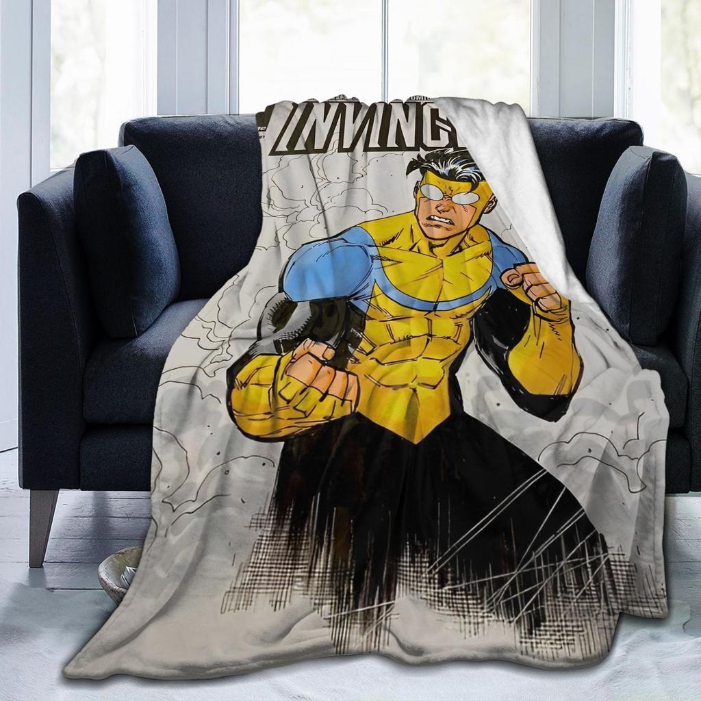 Invincible Hero Manga Blanket Coral Fleece Plush Textile Decor Multi-function Ultra-Soft Throw Blanket for Sofa Car Bedspreads