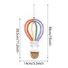 Rainbow Wall Pendant Hot Air Balloon Wall Hanging Tassels Woven Hot Air Balloon Wall Hanging Handmade Boho Decor Macrame