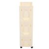 Storage Cart Large Capacity Thickened Mobile Storage Rack with Lockable Casters for Books Toys Seasoning Bottles 3 Tier