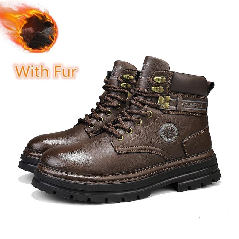 

Мужские базовые ботинки из натуральной кожи, новые дизайнерские мужские рабочие ботинки, красивые мотоциклетные ботинки, альпинистские ботинки на толстой подошве 45