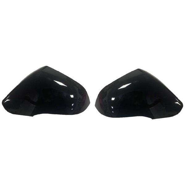 1 Pair of Black ABS Material Rearview Mirrors for Hyundai Sonata 9 (2015-2019)