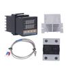 Cyfrowy termostat PID Szybki Dokładny Regulator Temperatury Grzałki z SSR Termopara K Biały