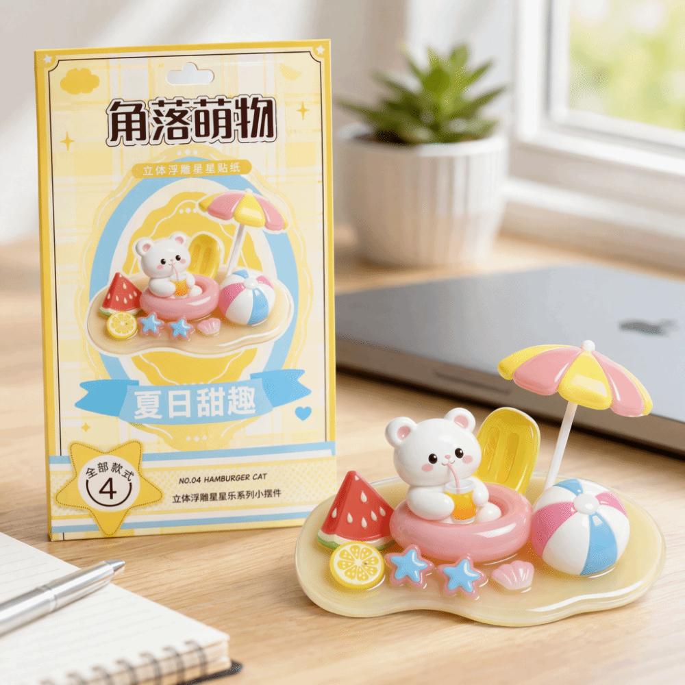 Mini Ornament DIY Stacking Stickers Handmade Relief Stickers Scrapbooking
