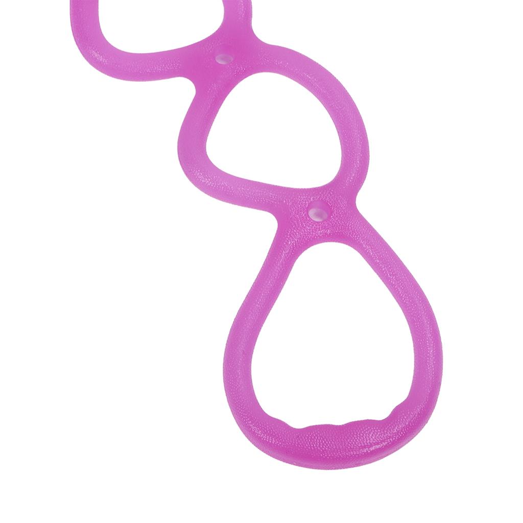 Fitness Elastic Pull Rope Home Gym Multifunctional Yoga Shaping Workout 7 Hole Resistance Band (Purple)