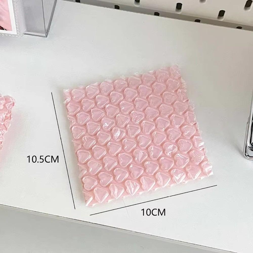 New Pink Heart Bubble Bag Shockproof PE Bubble Film Small Card Sleeve Foldable Padded Envelopes Shipping Protection