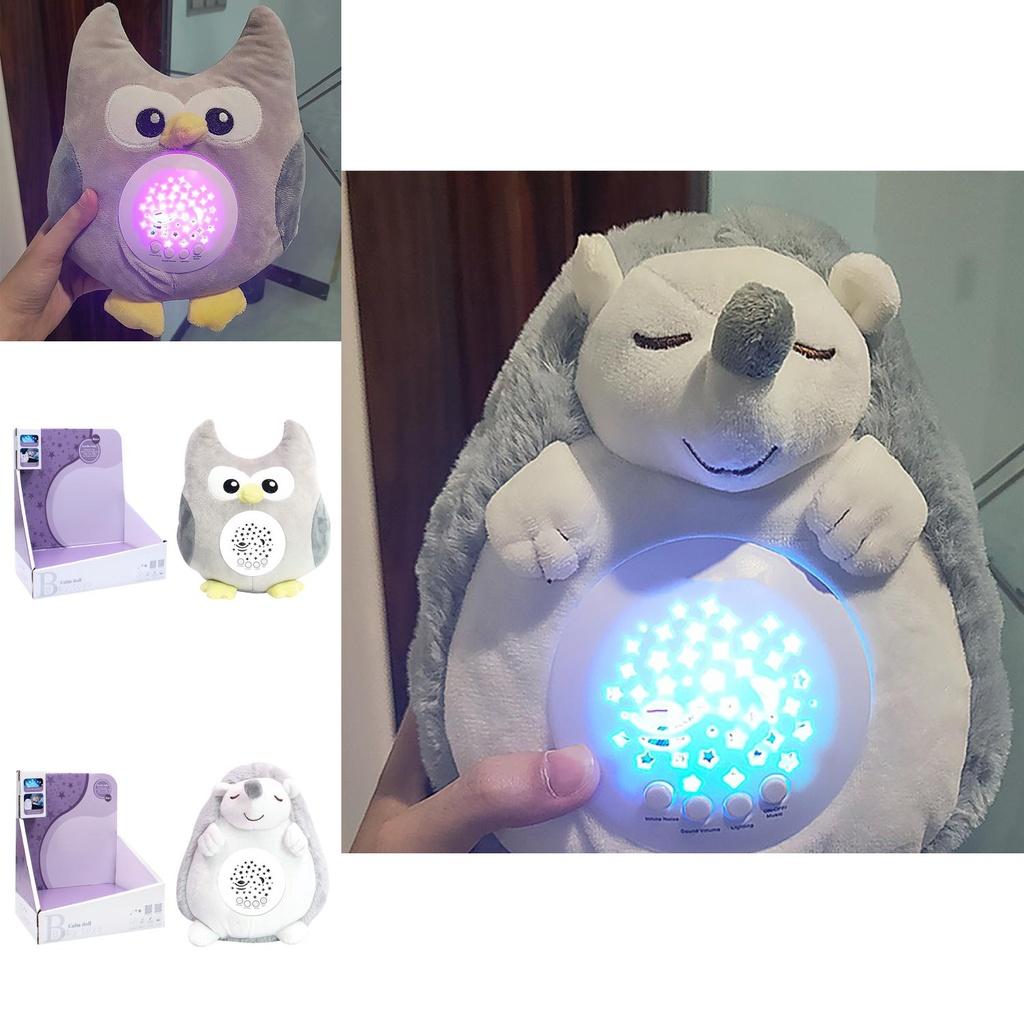 Interactive Cross-border Children's Animal Starry Sky Projector With Lights And Music Unicorn And Elephant Plush Toy