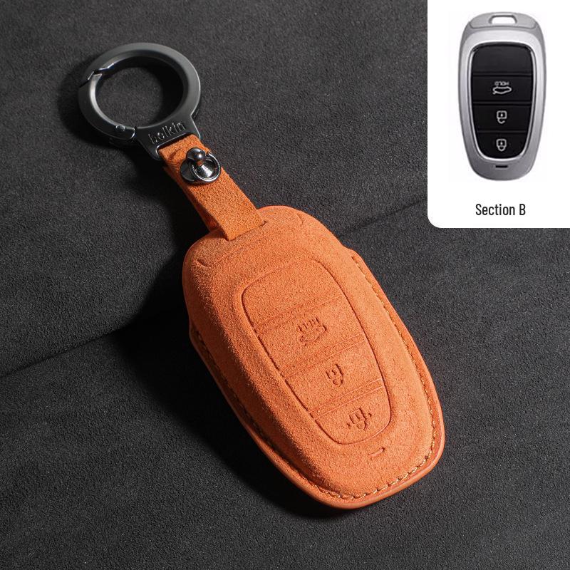 Suede Key Covers for Beijing Hyundai: ix35, MUFASA, Mingtu, Elantra, Yuena, Sonata