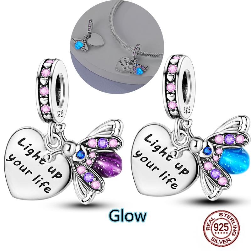 Charms Plata De Ley 925 copper Original Devil's Eye Perfume Bottle Bow Silicone Spacer Beads Women Bracelet DIY Zircon Pendants