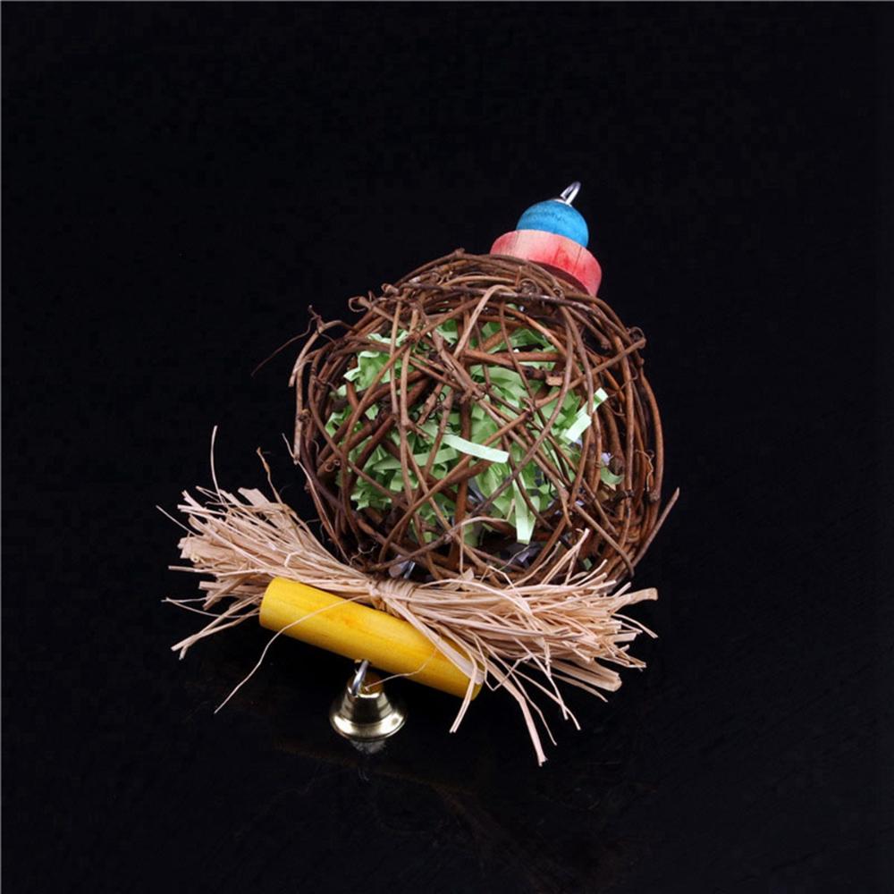 2PCS Cockatiel Conure Hanging Foraging Bird Chewing Toys Parrot Cage Shredder Toy