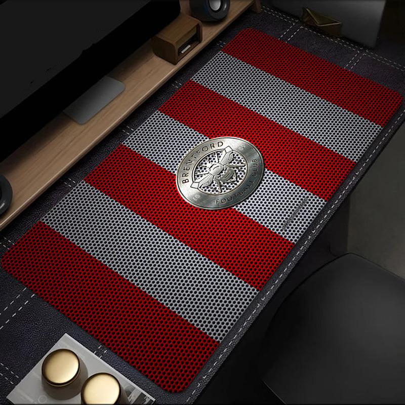Brent-ford Football Club Crest Mouse Pad, Rubber Base, Mouse Pad for Gamers and Office Use, Gaming Desk , Easy To Clean Mat Christmas Fan Gifts
