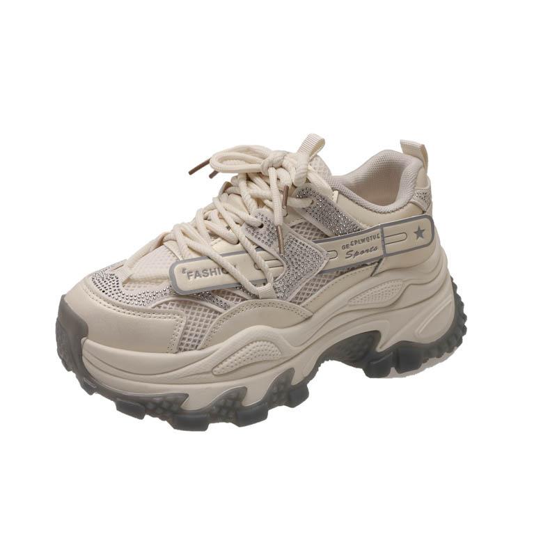 Lead dancer platform women 2025 spring new casual small height increase casual shoes sports shoes