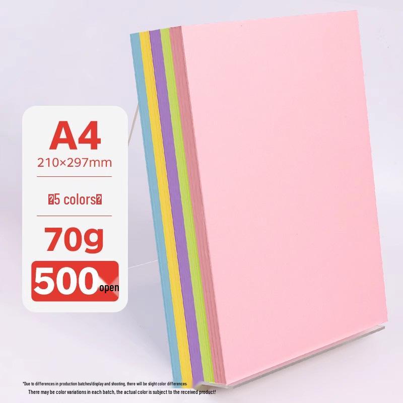 A4 Assorted Color Thickened Origami Paper 80g/120g/150g - Pink, Red, Blue