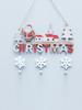 Christmas Decorations with Bells and Snowflakes Creative Pendants Home Dining Room Christmas Wooden Crafts Door Hanging