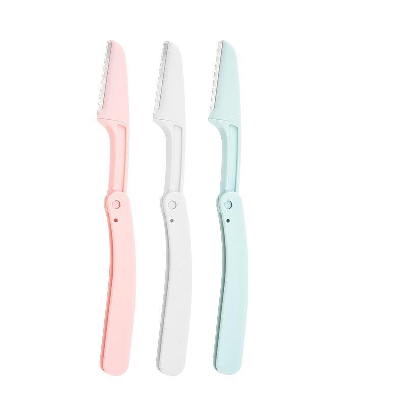 3Pcs Safe Folding Ladies Face Shaver Eyebrow Trimmer Blade Anti-Scratch Razor Makeup Tools Eyebrow Trimmer Face Razor
