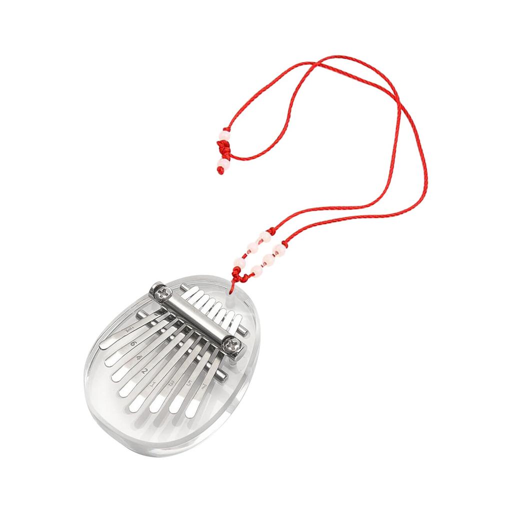 Mini tumpiano, 8-tangenters mini-kalimba fingerpiano, portabel kalimba musikalisk tumpiano med snoddar, Thanksgiving julklappar till familjen