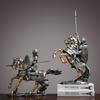 Nordic Luxury Knight and Horse Ornament: Elegant Chinese Style Decor for Living Room or Office