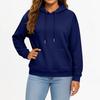 Casual Solid Color Hooded Sweatshirt with Pockets Long Sleeve Pullover Top for Women and Men Adult Fashion