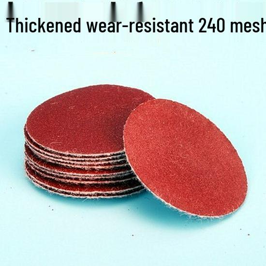 5-Inch Self-Adhesive Flocked Sandpaper Discs for Pneumatic Grinder - Perfect for Sanding, Polishing, and Woodworking Furniture.