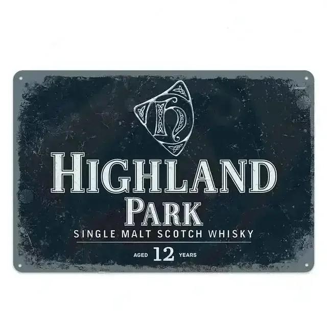 

Vintage Metall Blechschilder Plakette Highland Cutty Wanddekoration Kunst Poster Eisen Malerei für Man Cave Home Cafe Garden 20x30cm（7.8x11.8inch）