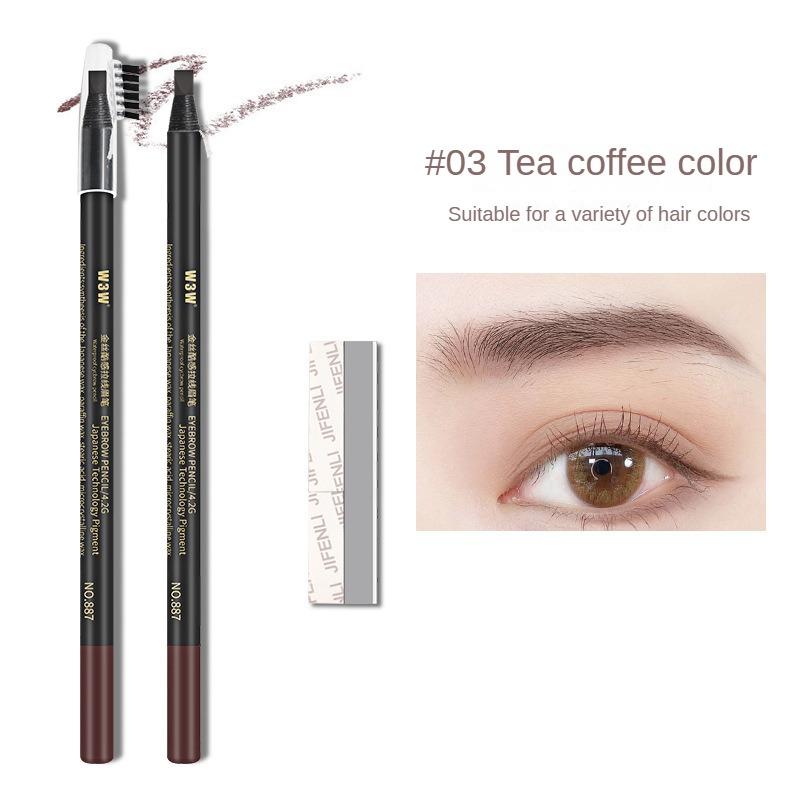 Crayon à sourcils fileté pour tatouage, imperméable, résistant à la sueur, anti-taches, naturel et lisse, ne se décolore pas, maquillage