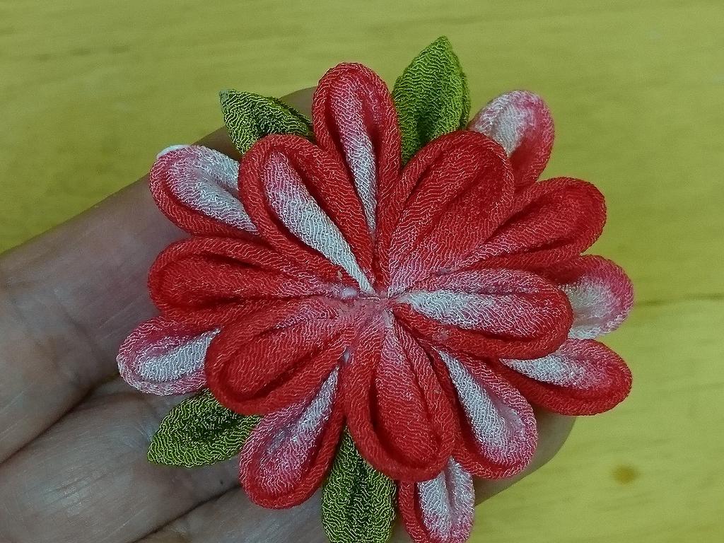 Zestaw 10 ciętych tkanin chirimen do Tsumami Zaiku Wzór w kratkę i gładki (Kolor Gradowany)