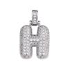 Cross Hip Hop Copper Zircon 26-Letter Pendant Necklace