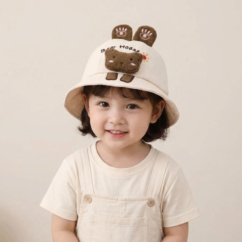 Cartoon Animal Children Sun Hat UV Protection Fisherman Hat Baby Bucket Hat Outdoor Activities