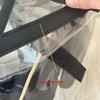 Universal Fit Baby Car Seat Rain Cover Transparent Quick Installation Windproof EVA For Outdoor Travel