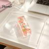 Flexible Sensory Toy Clear Bar Squeeze with Fake Fruit Inside, Stress Relief Shapeable Hand Therapy Stick Toy, Transparent Strip Figdet for