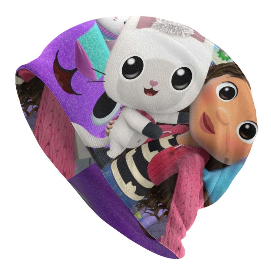 Gabbys Dollhouses Cartoon Skullies Beanies Hats Cute Fashion Unisex Outdoor Cap Warm Head Wrap Bonnet Hat