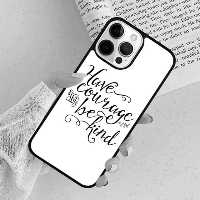 Be Kind Phone Case For iPhone 17 Air 15 16 Cover  11 13 14 Pro Max 12 Plus Max Fundas