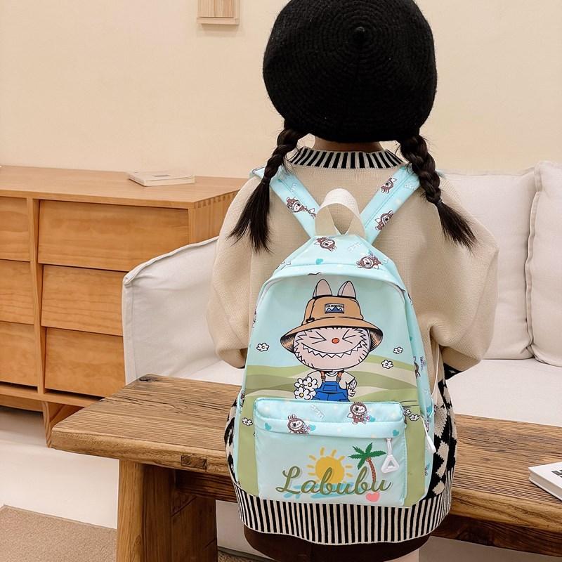Nylon Colorful Cute Backpack For Kids With Air Cushion Straps Ideal For Use School