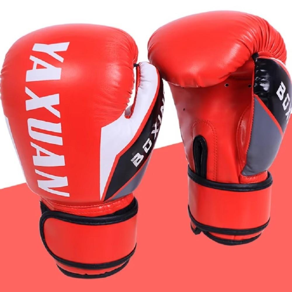 1 Paire Gants de Boxe Amortissants Gants d'Entraînement en Cuir PU pour l'Entraînement des Enfants
