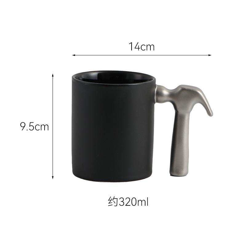 320ml European Style Gold Ceramic Hammer Cup Afternoon Camellia Flower Tea Coffee Mug Household Hammer Decoration Water Cup Gift