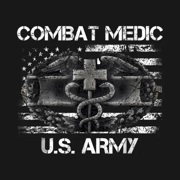 

US Army Combat Medic Veteran TShirt Summer Cotton Short Sleeve ONeck Mens T Shirt New S3XL 4XL