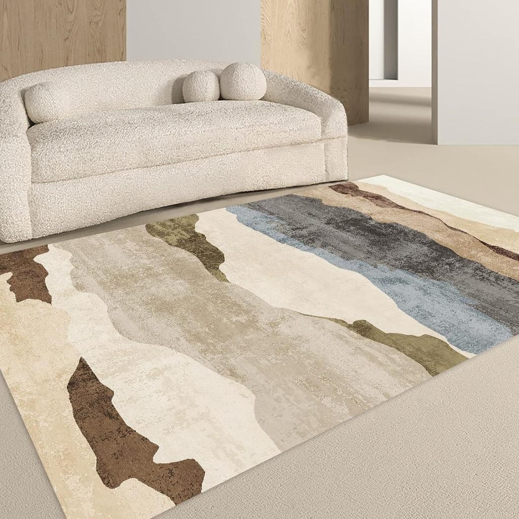 Nordic Style Carpet Living Room Resistant To Dirt and Easy To Maintain Vintage Floor Mat Bedroom Bedside Carpet