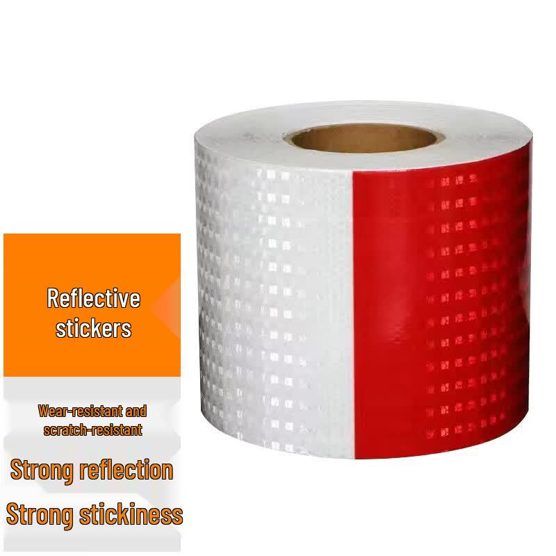 Red & White Vehicle Reflective Warning Tape