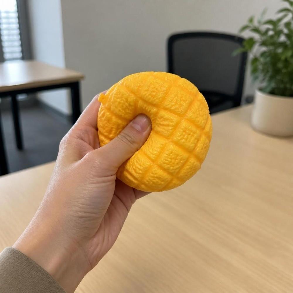 Sound Effects Crackling Food Squishy Toy Soft TPR Fidget Toy Croissant Pinch Children's Gifts