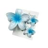 3 Stück/Set Hawaiianische Blume Bunt Farbverlauf Haarspangen Pferdeschwanz Klemme Plumeria Blume Haifischklemme Haarspangen Haarnadeln Für Frauen Mädchen